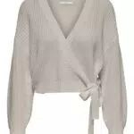 ONLY Damen Cardigan Onlbreda Wrap - Strickjacke mit langen Ärmeln