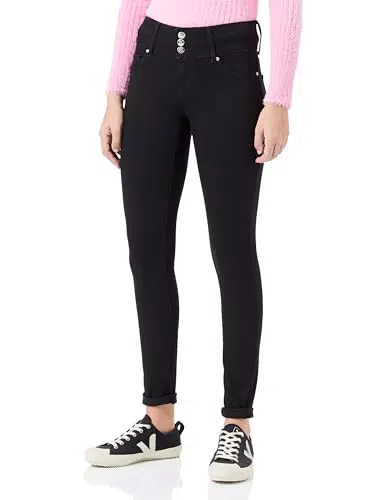 ONLY Damen Jeans Modell: Onlhella Anemone Wide Fit - Schwarzer Denim