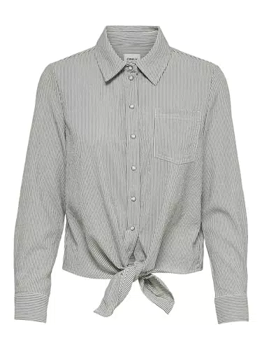 ONLY Damen Bluse mit Knoten-Detail - Modell: ONLLECEY LS
