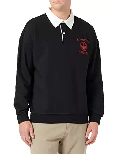 ONLY & SONS Herren ONSDAVID RLX Rugby Polo 3105 SWT Kapuzenpullover