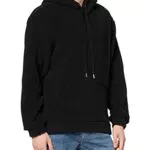 ONLY & SONS Herren Teddy Hoodie Kapuzenpullover - Schwarz