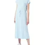 ONLY Damen Kleid ONLMAY MIDI S/S JRS - Cashmere Blau