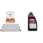 Kettensägeketten-Set für 14 Zoll Kettenführungen mit Bio-Kettenöl - Kompatibel mit Husqvarna, McCulloch, Ryobi, Bosch