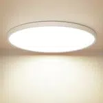 OUILA LED Deckenleuchte Flach Rund - Deckenlampe LED 24W 3000K 2400LM IP44 Wasserdichte Badezimmer lampe