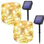 Solar Lichterkette für den Außenbereich mit 120 LEDs - Wetterfest und Wasserdicht - 8 Modi - Ideal für Garten und Terrasse