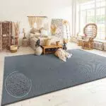 Teppich Paco Home Kurzflor mit Skandinavischem Boho Muster - Modernes Wohnzimmer- und Schlafzimmer-Accessoire