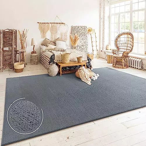 Teppich Paco Home Kurzflor mit Skandinavischem Boho Muster - Modernes Wohnzimmer- und Schlafzimmer-Accessoire