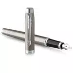 Parker IM Kugelschreiber, Edelstahl mit Chrom-Zierteilen