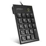 Perixx PERIPAD-202 Nummernblock für Laptop - USB Anschluss Große Zeichen Tab Taste 19 Leise Scherentasten