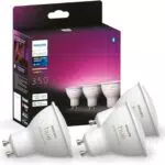 Philips Hue White & Color Ambiance GU10 Dreierpack 3x350lm & Dimmschalter
