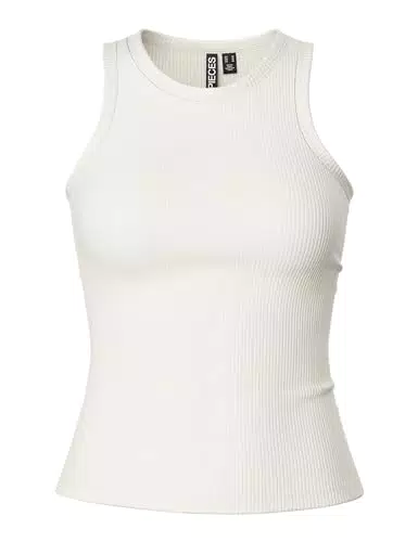 Pieces Damen Tank Top - Modell Pcruka - Cloud Dancer
