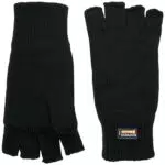 Portwest Fingerlose Insulatex Strickhandschuhe - Einheitsgröße - Schwarz
