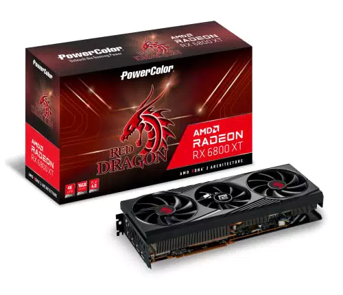 PowerColor AMD Radeon RX 6800 XT Gaming Grafikkarte mit 16 GB GDDR6 Speicher