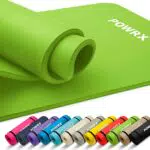 POWRX Gymnastikmatte - Yoga-Matte inkl. Trageband und Tasche