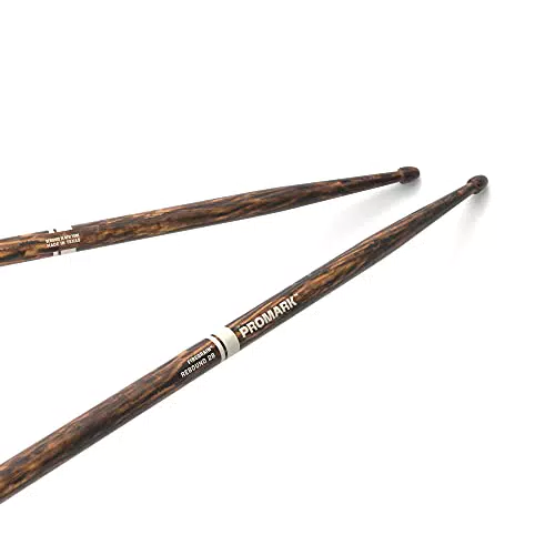 ProMark Schlagzeug Sticks Rebound 2B aus Hickoryholz - FireGrain - Eichel-Tipp