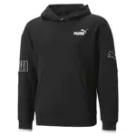 PUMA Mädchen Hoodie Power Colorblock - Schwarz