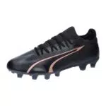 PUMA Ultra Match Fußballschuhe - Unisex, FG/AG - Schwarz/Rose