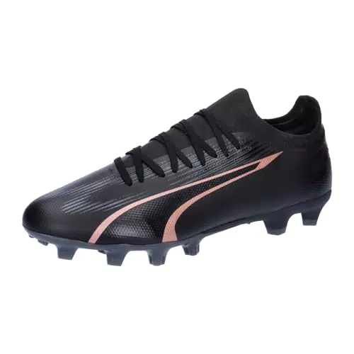 PUMA Ultra Match Fußballschuhe - Unisex, FG/AG - Schwarz/Rose