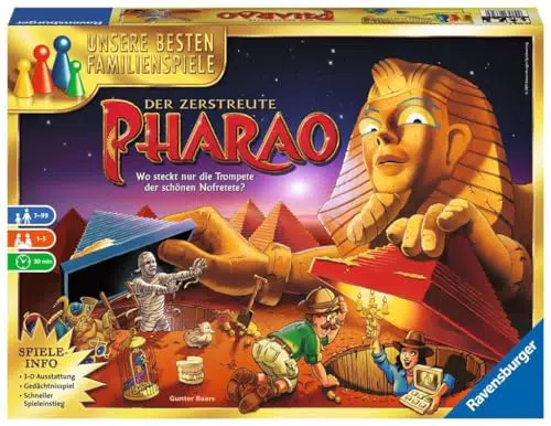 Ravensburger Der zerstreute Pharao - Gesellschaftsspiel für die ganze Familie