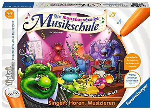 Ravensburger tiptoi Monsterstarke Musikschule - Lernspiel für Kinder ab 4 Jahren