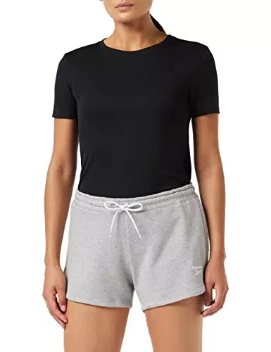 Reebok Damen RI French Terry Shorts Casual - Grau/Weiß