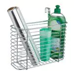 Einhängekorb Schranktür Organizer für Küche - Drahtkorb 20x28x10 cm, silber