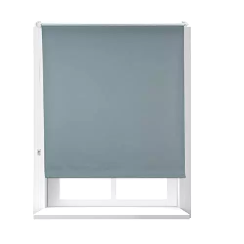Relaxdays Verdunkelungsrollo mit Hitzeschutz und Thermo-Funktion - Klemmfix Rollo blickdicht, 110x165 cm