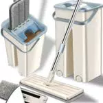 WischoMatic Bodenwischer Set mit Eimer - Für effektive Bodenreinigung