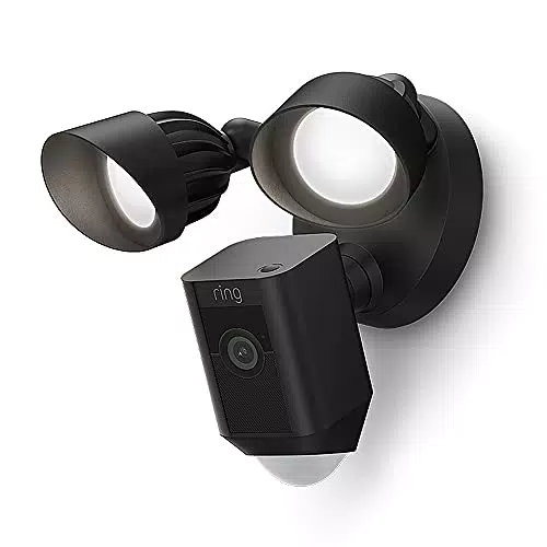 Ring Floodlight Cam Wired Plus - Zertifiziert und generalüberholt - Kompatibel mit Alexa