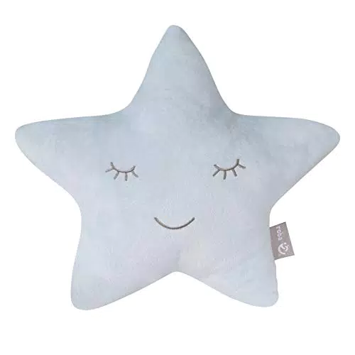 Roba Kuschelkissen Stern Form - Flauschiges Deko Kissen für Baby & Kinderzimmer
