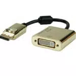 ROLINE GOLD 4K DP-DVI Adapter - Aktiv, v1.2 - DP ST a DVI BU