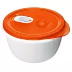 Rotho Micro Clever Mikrowellendose mit Deckel und Ventil, Kunststoff BPA-frei