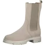 s.Oliver Damen Chelsea-Stiefel aus Nubukleder