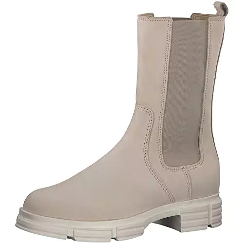 s.Oliver Damen Chelsea-Stiefel aus Nubukleder