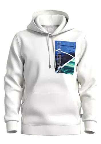 s.Oliver Herren Sweatshirt - Modell 2141488 - Weiß