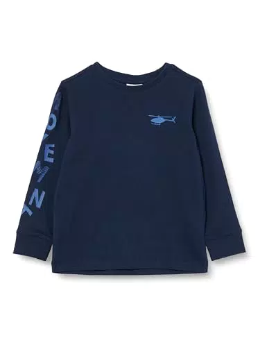 s.Oliver Jungen Langarm T-Shirt - Marine Blau