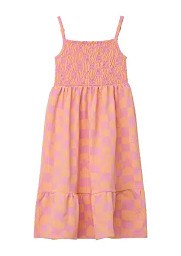 s.Oliver Junior Mädchen Midi-Stufenkleid mit Allover-Print