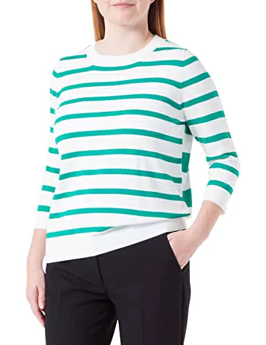 s.Oliver Damen Pullover mit langen Ärmeln - Blau