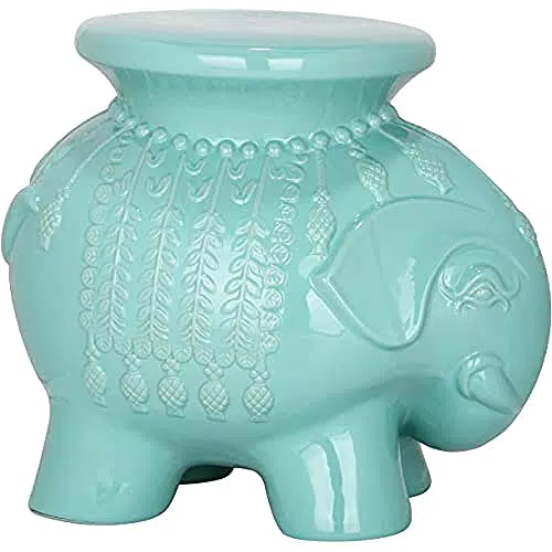 SAFAVIEH Keramik Gartenhocker - Modernes Design