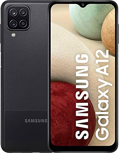 Samsung Galaxy A12 - Smartphone mit 64GB Speicher und 4GB RAM, Dual SIM