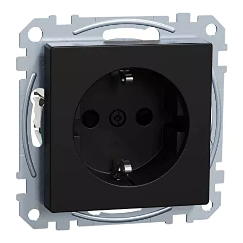 Schneider Electric Merten MEG2300-0403 SCHUKO-Steckdose Ocean Plastic, Erhöhter Berührungsschutz, Steckklemmen, System M