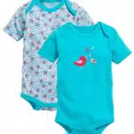 Schnizler Baby Mädchen Body mit 1/4-Arm - Vögelchen Muster