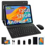 SEBBE Tablet 10 Zoll Android 13 Tablet PC 12GB RAM + 128GB ROM Octa-Core 2.0 GHz