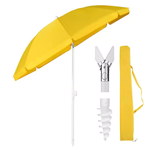 "Sekey Sonnenschirm Balkon 180 cm mit Neigungsverstellung, UPF 50+ Schutz für Garten & Terrasse"