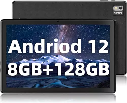 SGIN Tablet mit 10,1 Zoll Touchscreen, 2 GB RAM, 64 GB ROM und Android 13 - IPS Display, Telekamera 2 MP + 5 MP, Bluetooth 5.0, WiFi, GPS, 5000 mAh Akku.