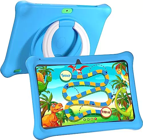 SGIN Kinder Tablet 10,1 Zoll Android 12, 2GB RAM 64GB ROM, Octa-Core, HD IPS, 2MP + 5MP Kamera, 5000 mAh Akku, WiFi 2,4 G/5G