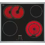Siemens Kochfeld ET645HN17E - Elektro Kochfeld mit Flachrahmen-Design und digitalem Funktionsdisplay