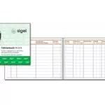 SIGEL FA614 Fahrtenbuch für PKW - 80 Seiten - Deutschland & Österreich - Finanzamt anerkannt