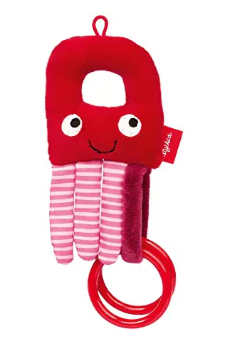 Sigikid Greifling Oktopus Babyspielzeug mit Rassel und Ringen - Spiel- und Entdeckungsspaß für Babys