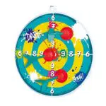 Simba Dartspiel mit 3 Saugnapf Pfeilen - Sportspielzeug für Kinder ab 3 Jahren